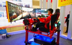 大黃蜂機(jī)器人體感賽車模擬器測試